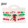 Seasonal Bracelet Christmas Bracelets for Women Handmade Clay Beads Stretch