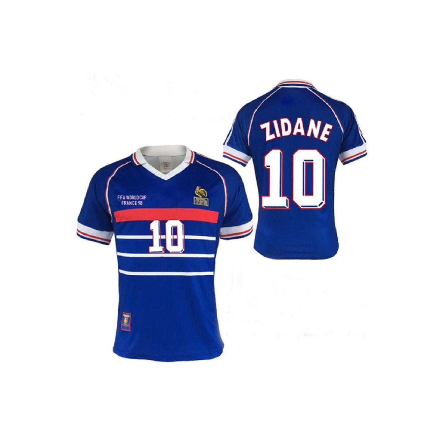 

France 1998 Retro Zidane Jersey