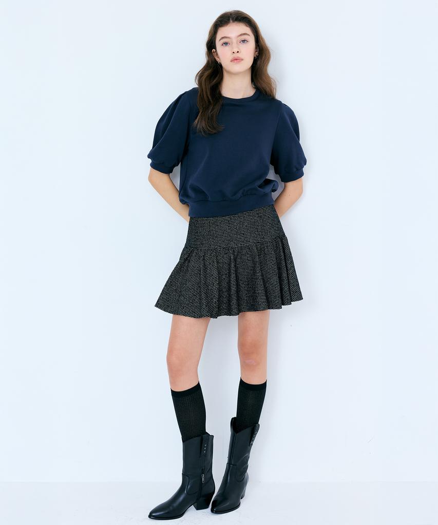 Peileu Étoile Tweed Skirt