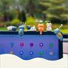 6Pcs Cute Mini Cartoon Cat Ornaments, Car Screen Edge Decoration, Cat Micro Landscape Model Cute Car Accessories Gifts