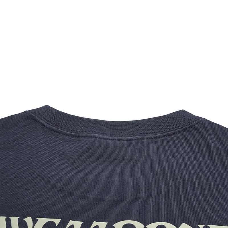 FILA × WE11DONE Solid Color Short Sleeve Crew Neck T-Shirt Unisex tops F11U626107F-GY