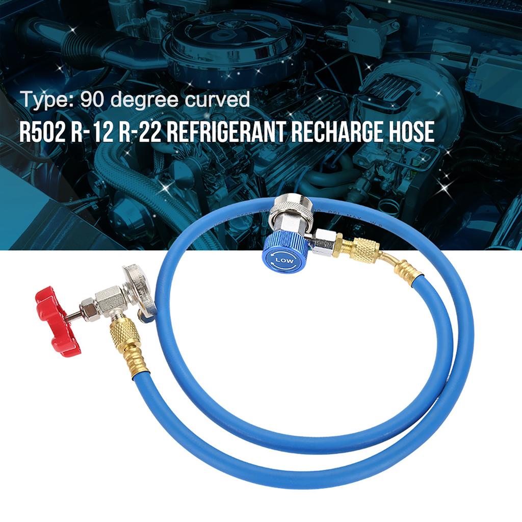 R134a Refrigerant Recharge Hose Gas Can Fitting Pipe Can Tap for R502 R 12 R 22 Refrigerant