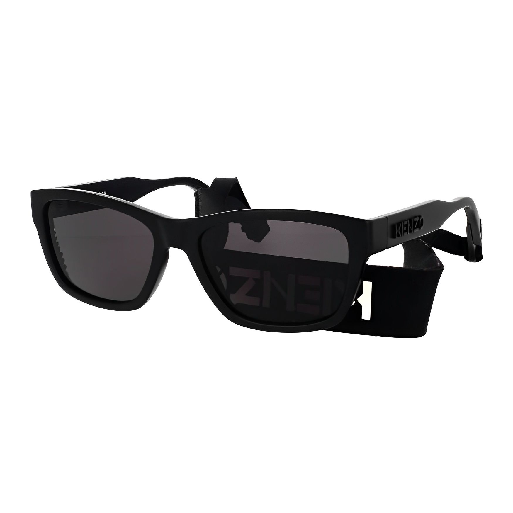 Kenzo Casual Comfortable Fashion Square Sunglasses Men sunglasses Black KZ40151IY01A Black,57mm