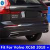Car Styling Accessories 2pcs ABS Silver Chrome Plated Rear Fog Light Decoration Strip Cover Trim Fit For VOLVO XC60 2018 -2024