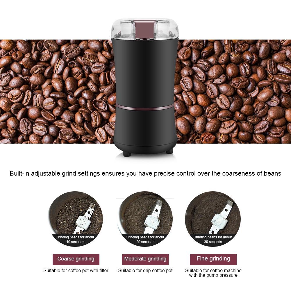 Potente Macinino Elettrico per Caffè 220V 400W Frullatori per Fagioli per Casa Cucina Ufficio Uso Domestico Macchina da Caffè/Spezie