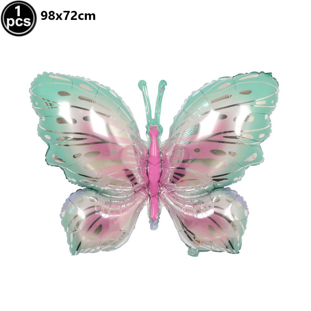 Large Butterfly Foil Balloons Blue Green Purple Birthday Party Wedding Decorations Baby Shower Globos Kids Toys
