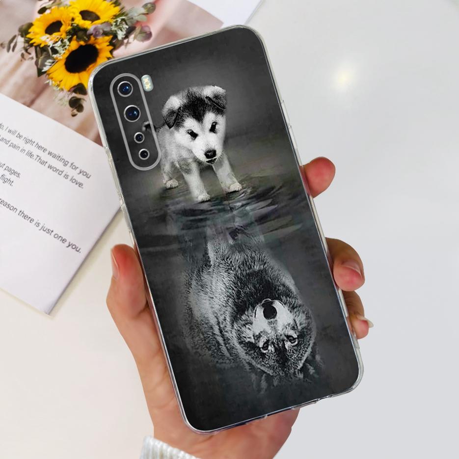 For OnePlus Nord Case 1+Nord AC2001 AC2003 Cute Cat Cartoon Cover Soft Silicone Phone Case For One Plus 8 Nord 5G Oneplus Z Bags