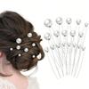 18Pcs Fashionable and Elegant Gold Pearl Hairpins for Bridal Updo Styling, Suitable for Bridal Outfits, Dress Wear, and Can Also Be Used for Daily Use