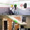Huepar GF360G Green Laser Level with Cross Large Full Line Automatic Dual Power USB Receiver Compatible 3x360° Line, Square, Projection, Correction,