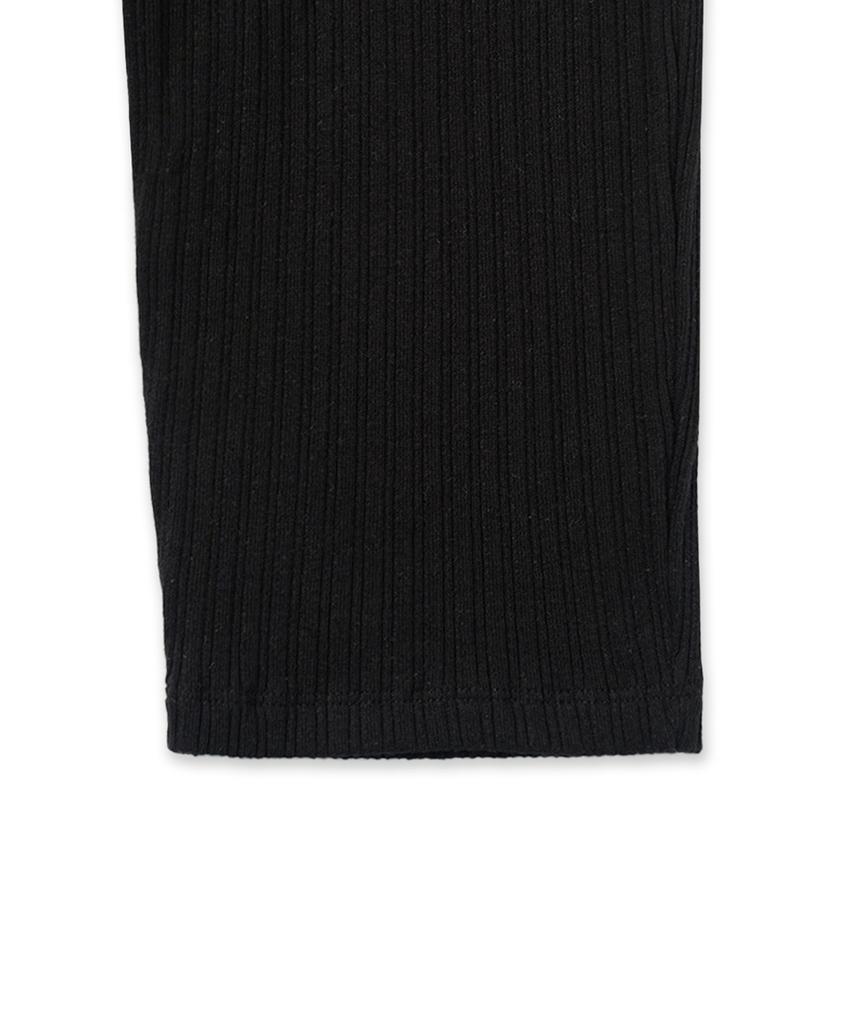 WITHOUT SUMMER Rib Biker Leggings_Black