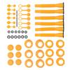 6 Set Gas Can Spout Replacement Anti Spill HDPE Flexible Gas Can Nozzle Kit for Home