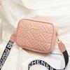 New Embroidered Thread Bag Fashion Camera Bag Wide Shoulder Strap Simple Shoulder Messenger Bag Women's Bag
