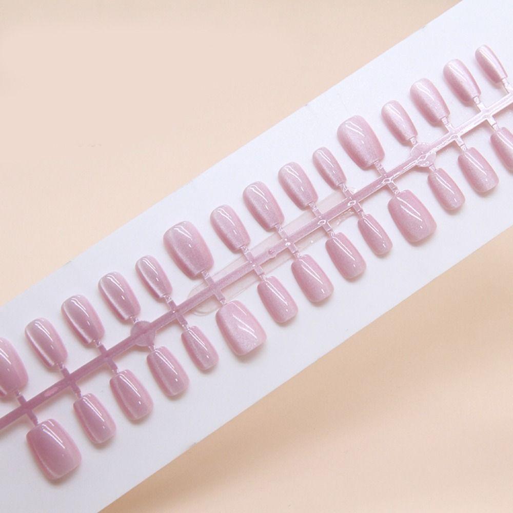 Shining False Nails Long Square Nail Tips Fashion Press On Nails  DIY