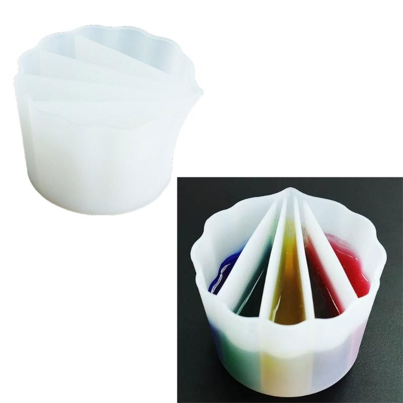 Resin Color Mixing Cup Silicone Mold Crafts Drawing Paint Pouring Cup Supplies