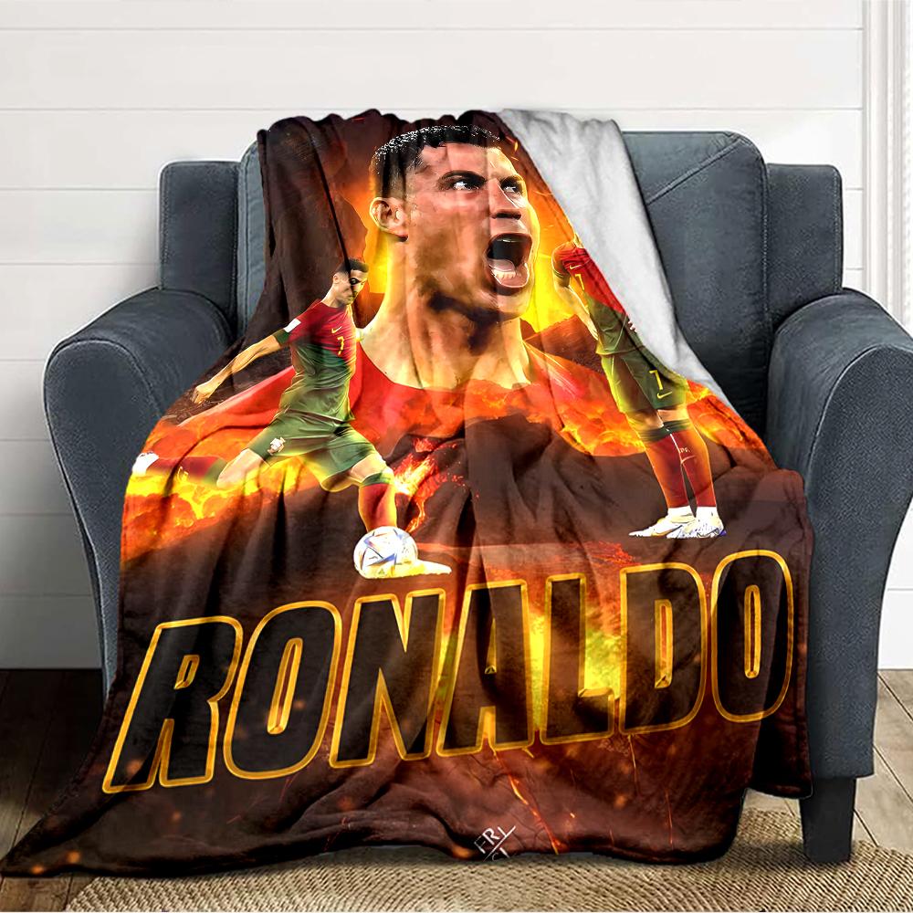 1pc Soccer 7 (4) Blanket, Gift, for Men and Women, Soft Blanket, Good for Sofa Bed Couch Travel, Lightweight Flannel Blanket