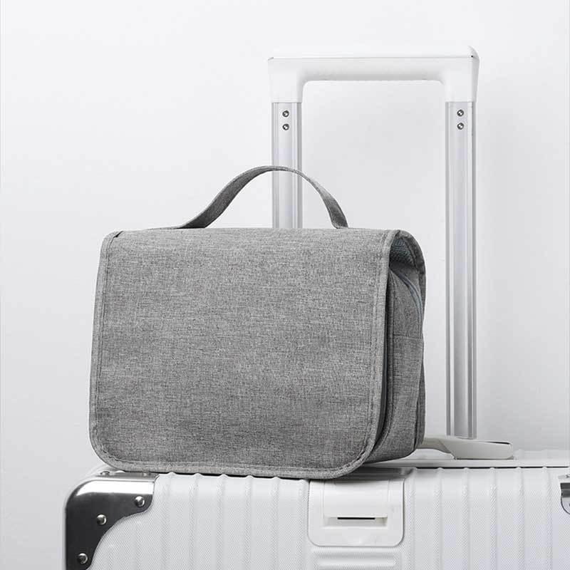 Waterproof Toiletry Bag - Large Capacity Wet/Dry Separation for Travel - Unisex Business Trip Makeup Storage with Custom Logo Option