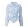GGPX New York Two Button Wrap Collar Blouse Gq1sh011f