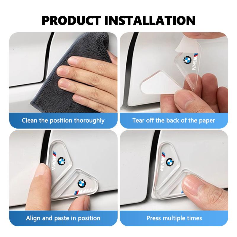 XZFG7 Car Door Corner Anti-collision Anti-Scratch Silicone Protection For BMW M 1 3 4 5 6 7 Series M3 M6 F01 F02E34 E36 E70 F10 X6 X1