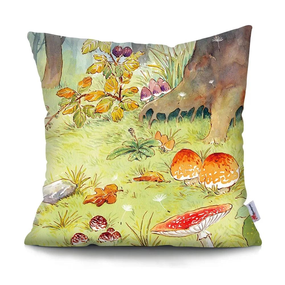 Psychedelic Forest Cushion Cover Home Decor Bedroom Pillowcase Car Sofa