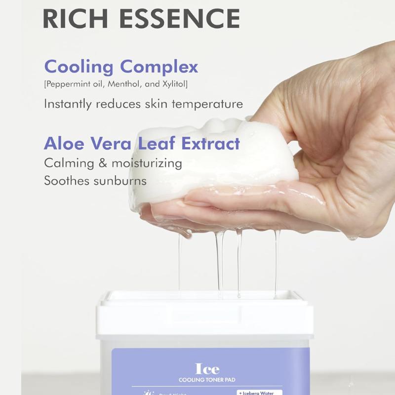 [DERMAL] Ice Cooling Toner Pad 120  6 Types