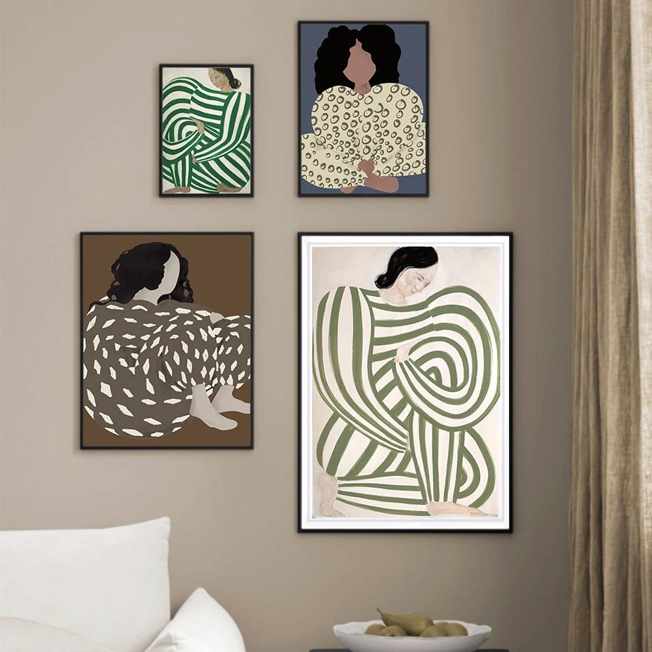 Abstract Sofia Lind Body Line ModernCanvas Painting  Posters Wall Art Print Pictures Living Room Interior Home Decorationcanvas