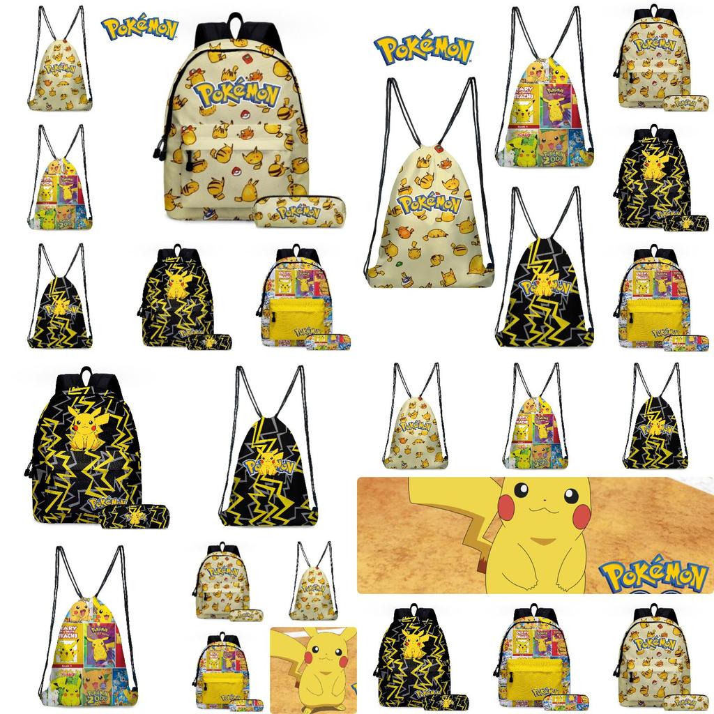 Süße Cartoon Pikachu Kordelzugtasche Trendiger Polyester Rucksack Für Sport In Mehreren Farben Erhältlich