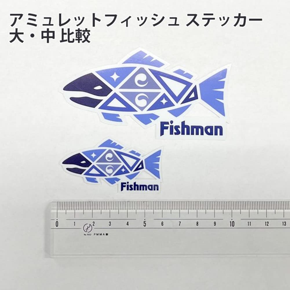 FISHMAN ST-000002 Amulet Fish Sticker, Medium, 60 X 32mm