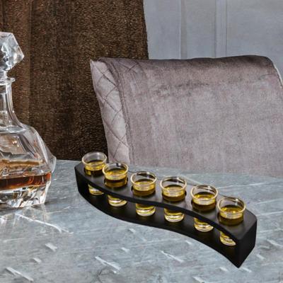 Wine Glass Cup Rack Snack Tray 6 Hole Easy To Store Modern Sushi Hand Roll Holder Cones for