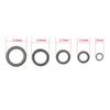 4.4mm 5.3mm Black Terminal End Tackle Accessory Carp Fishing O Ring Flat Round Matt Tippet Rig Ring