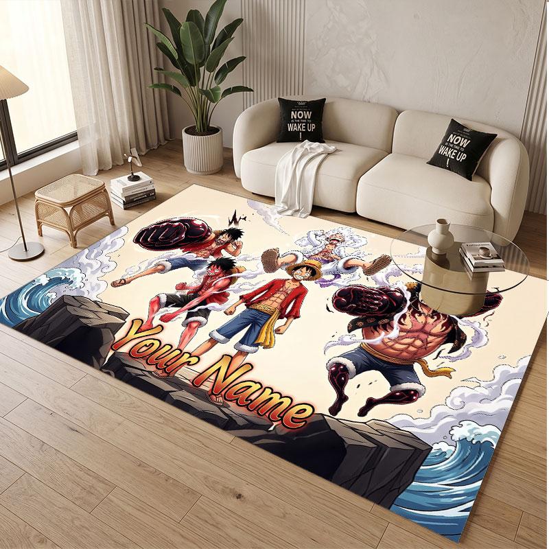 Custom Name Crystal Velvet Rug,One Piece Comfortable Anti Slip Floor Mat For Room Decoration