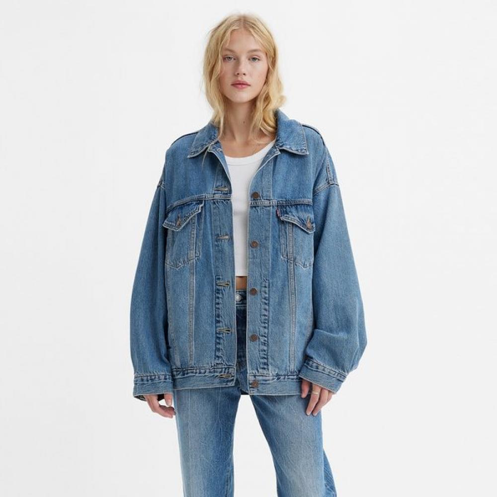 Levi S Женская S XL Джинсовая куртка A34720003 medium indigo/90(M)