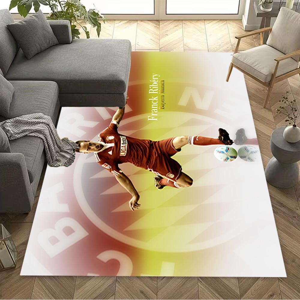 Dynamic Soccer Kick Floor Mat Suitable for Bedrooms Foyer Decorate room Entryway Anti-slip Rug Anime Office Decor Best for Christmas
