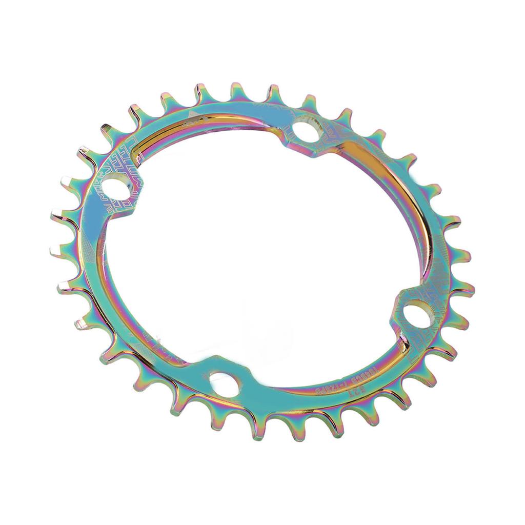Mountain Bike Chainring Aluminium Alloy 32T Single Speed Oval Bike Positive Negative Tooth Disc Chain Wheel Chainring
