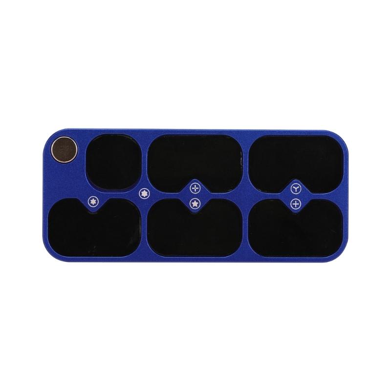 

Magnetic Screw Organizers Tray With 6 Compartments For Secure Holding And Organized Repair Of Small Electronics 1
