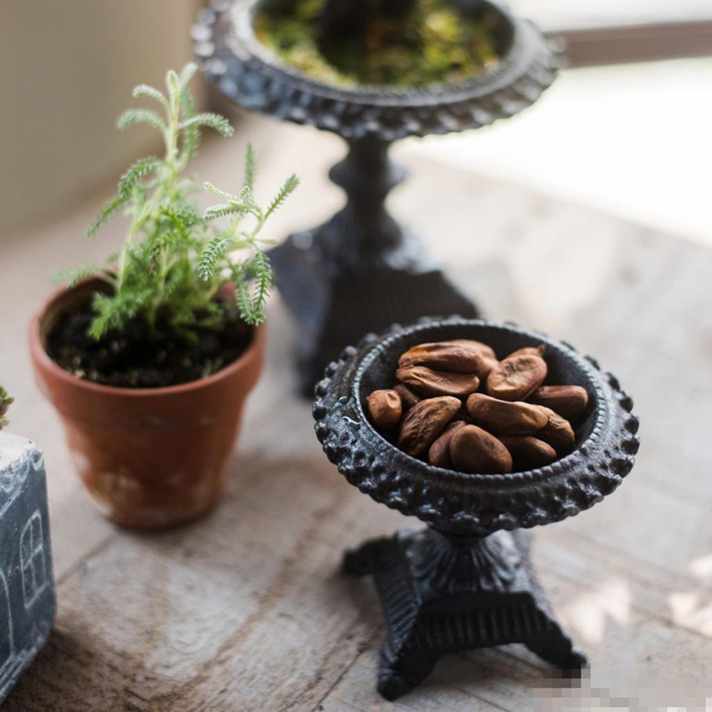 Portacandele in Ghisa Vintage Robusto Pedistallo per Candele a Pilastro per Centrotavola da Pranzo Decorazione per Feste S