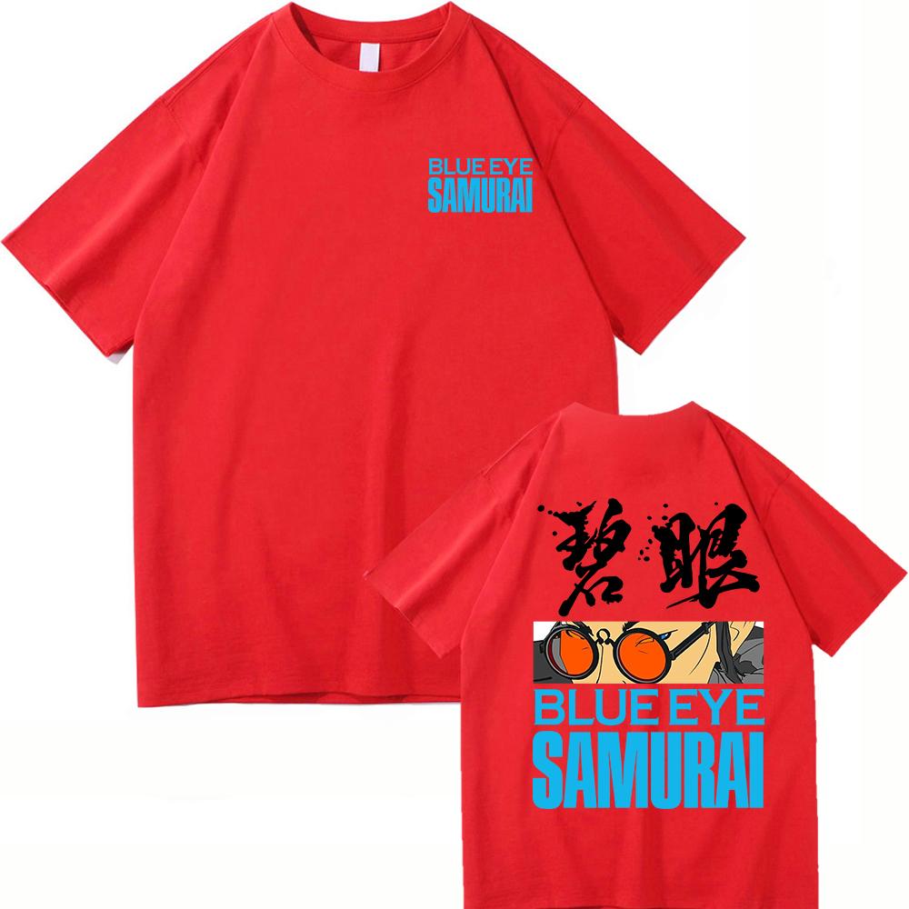 Blue Eye Samurai 2 T Shirts Fashion Men Harajuku Aesthetic Anime Mizu Tshirt Unisex High Quality Casual Cotton Tee Shirt Clothes