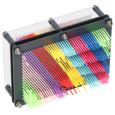 Pin Art Toy 3D Plastic Board Hand Print Model Cloning Colorful Changeable Kids Creative Gift