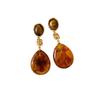 Retro Silver Resin Water Drop Pendant Earrings: Versatile, Light Luxury Studs with a High-End, Sophisticated Appeal.