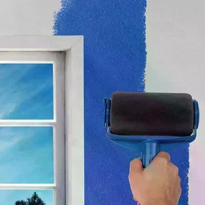 1Pc Paint Roller Brush - Handheld Paint Roller - Cleaning Paint Roller - Roller Tool For Painting Room Walls Ceilings Floors