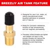 1/4 1/8 NPT Brass Air Compressor Fill Valve Automobile Tire Valve Core Inflator Connector With Black Plastic Cap For Tanks