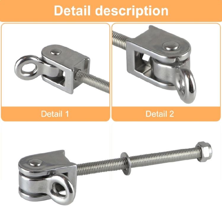 Hängematten-Schaukel-Aufhänger Karabinerhaken Edelstahl Schaukelhaken mit Lager für Innen/Außen Schaukel-Zubehör Langlebig