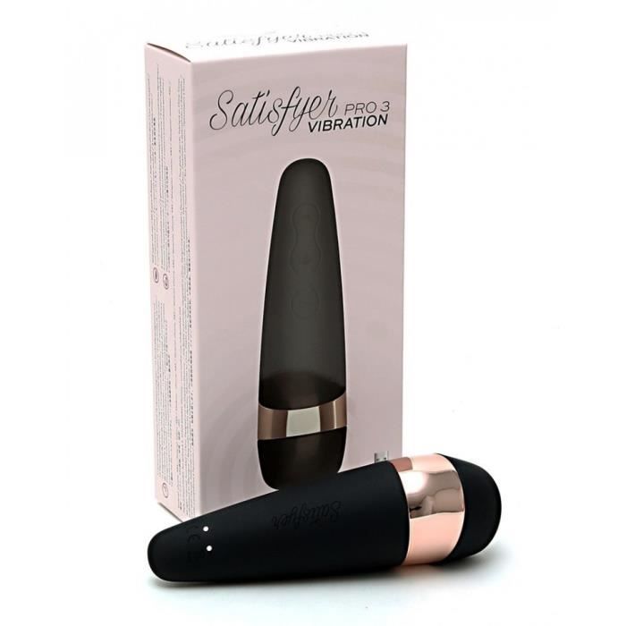 Stimulateur clitoridien - Satisfyer - Pro 3 Vibration - Silicone - 11 programmes d'ondes - Étanche