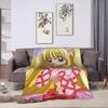 M-Mermaid Melody Pichi Pichi PitchS Blanket Picnic Flannel Throw Blanket For Couch Chair Soft Warm Custom Quality BedspreadX