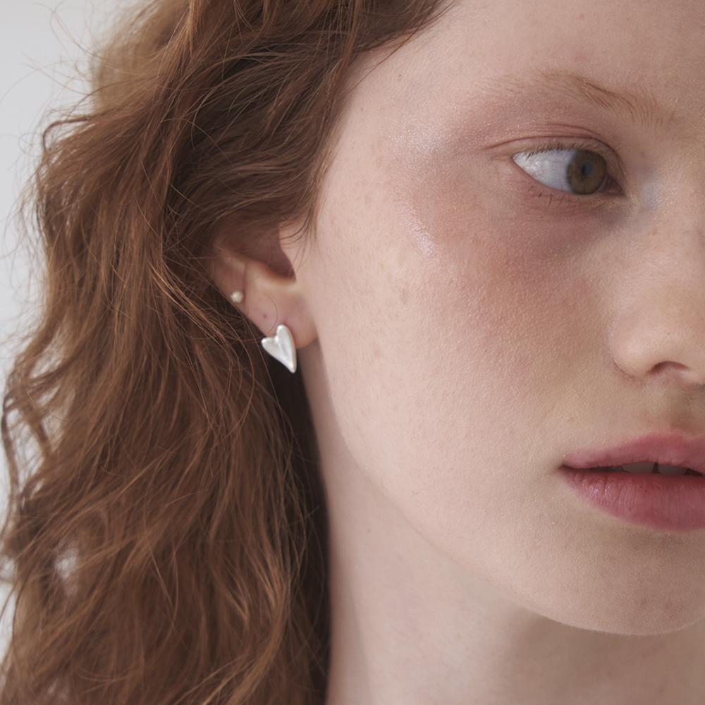 Still Instant Heart Greenery - Earring 04