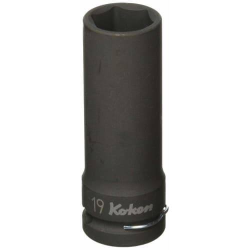 

Koken 1/2 (12.7mm) Square Impact Hex Deep Socket (Thin Wall), 19mm, 14301M-19