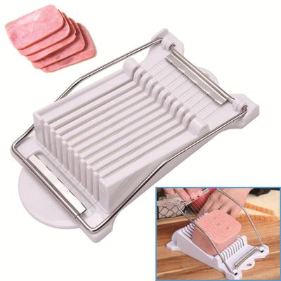 1 Multifunctional Stainless Steel Slicer, Approximately 8mm Thick, Suitable for Meat, Ham, Eggs, Bananas, Kitchen Tools