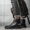 Brand Winter Mens Fur Army Military Boots Casual Leather Shoes Fashion Designer Motorcycle Man Boots Botas Warm Outdoor Footwear