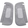 Left & Right Sun Visor Replacement Leather Cover Gary for Dodge RAM 1994 1995 1996 1997 1998 1999 2000 2001