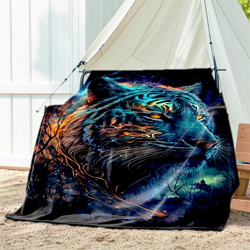 

1pc dog pattern blanket, all season lightweight home office outdoor nap multifunctional blanket 80cm x 120cm