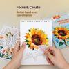 Children Paper Digital 3D Puzzle Book Manual Diy Animal Mosaic Collage Stickers Concentration Early Educational Kids Toys